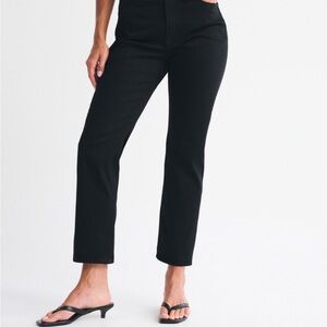 Abercrombie & Fitch Curve Love Ultra High Rise Ankle Straight